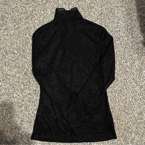 Sparkly Sheer Mock Neck Top